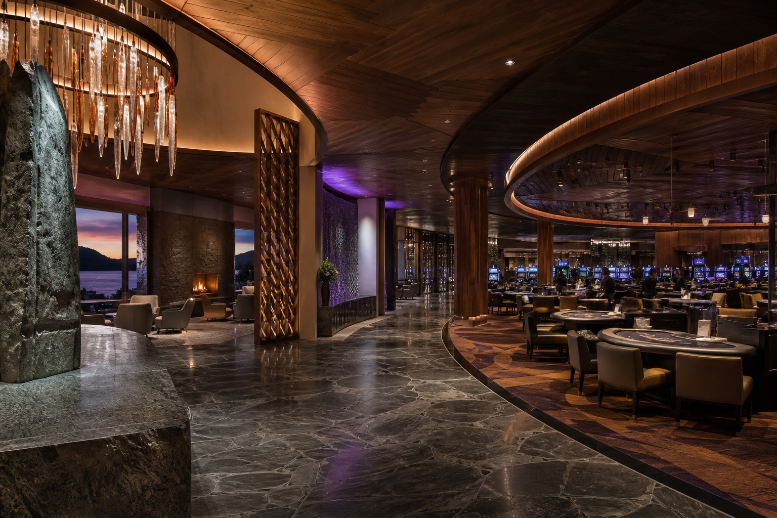 New Zealand integrated casino resort interior